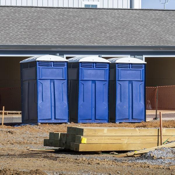 Heavy-duty construction site porta potty in Hilton Head Island, South Carolina